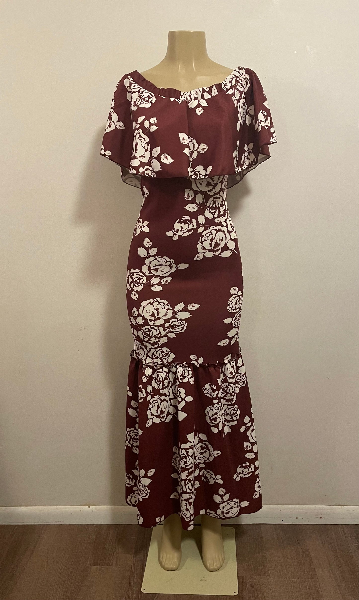 elegant long mermaid style dress